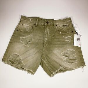 Urban Outfitters BDG Light Green Cut-Off Shorts - Size 27